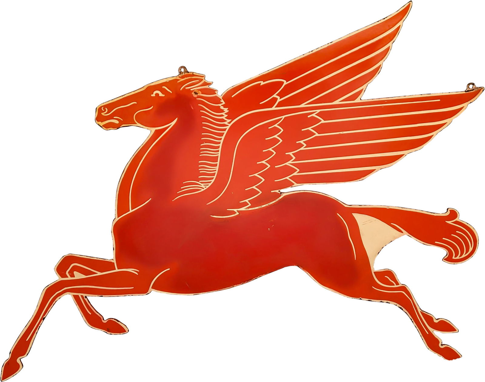 Mobiloil Die Cut Single Sided Porcelain Pegasus Sign (1 of 2)