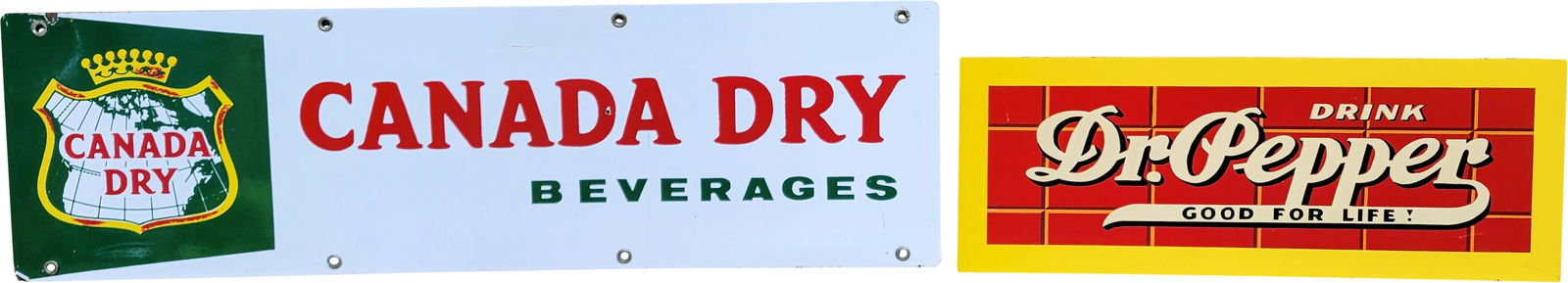 Canada Dry Beverages and Drink Dr Pepper Signs (1 of 2)