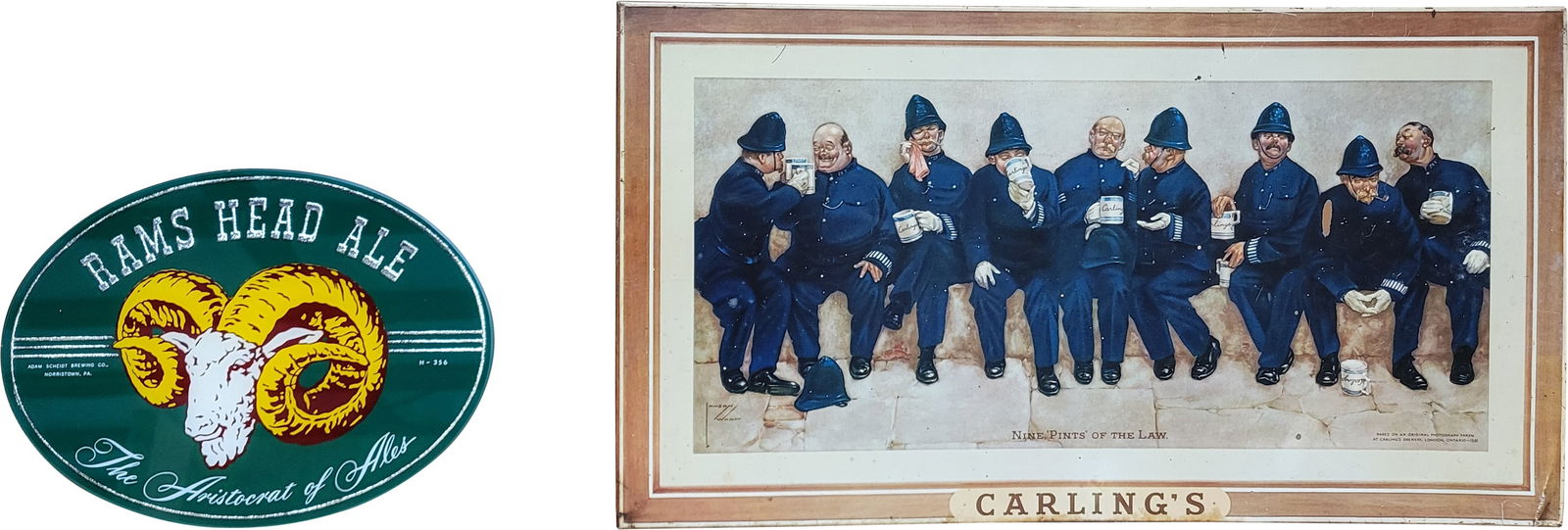 Ram's Head Ale and Carling's Signs (1 of 2)