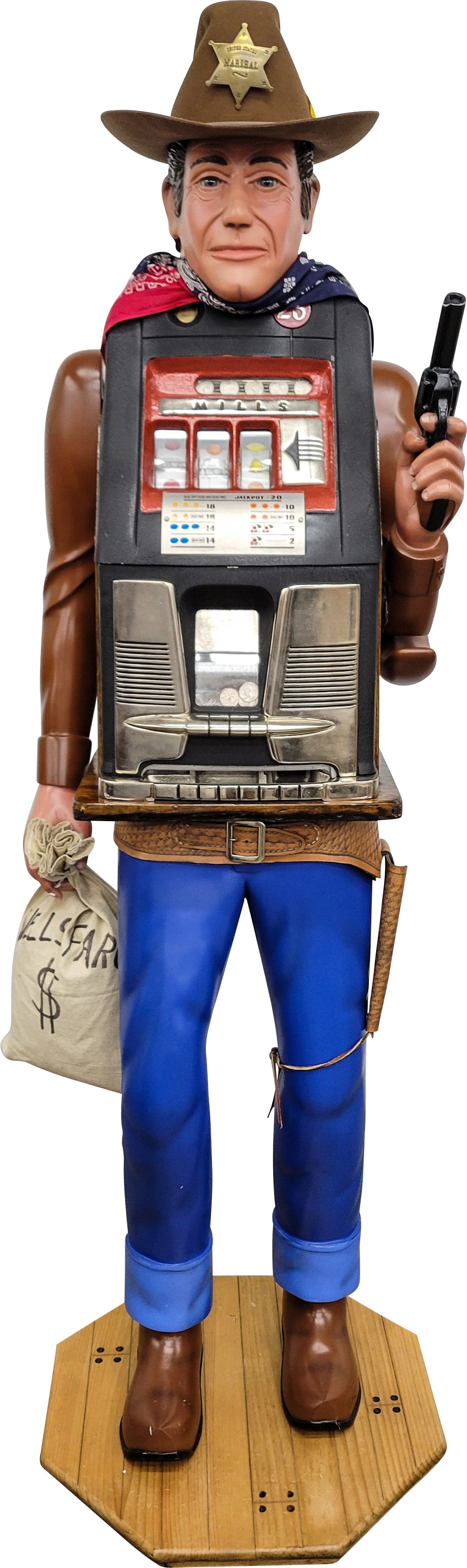 Mills 25 Cent One Arm Bandit Figural Slot Machine (1 of 7)