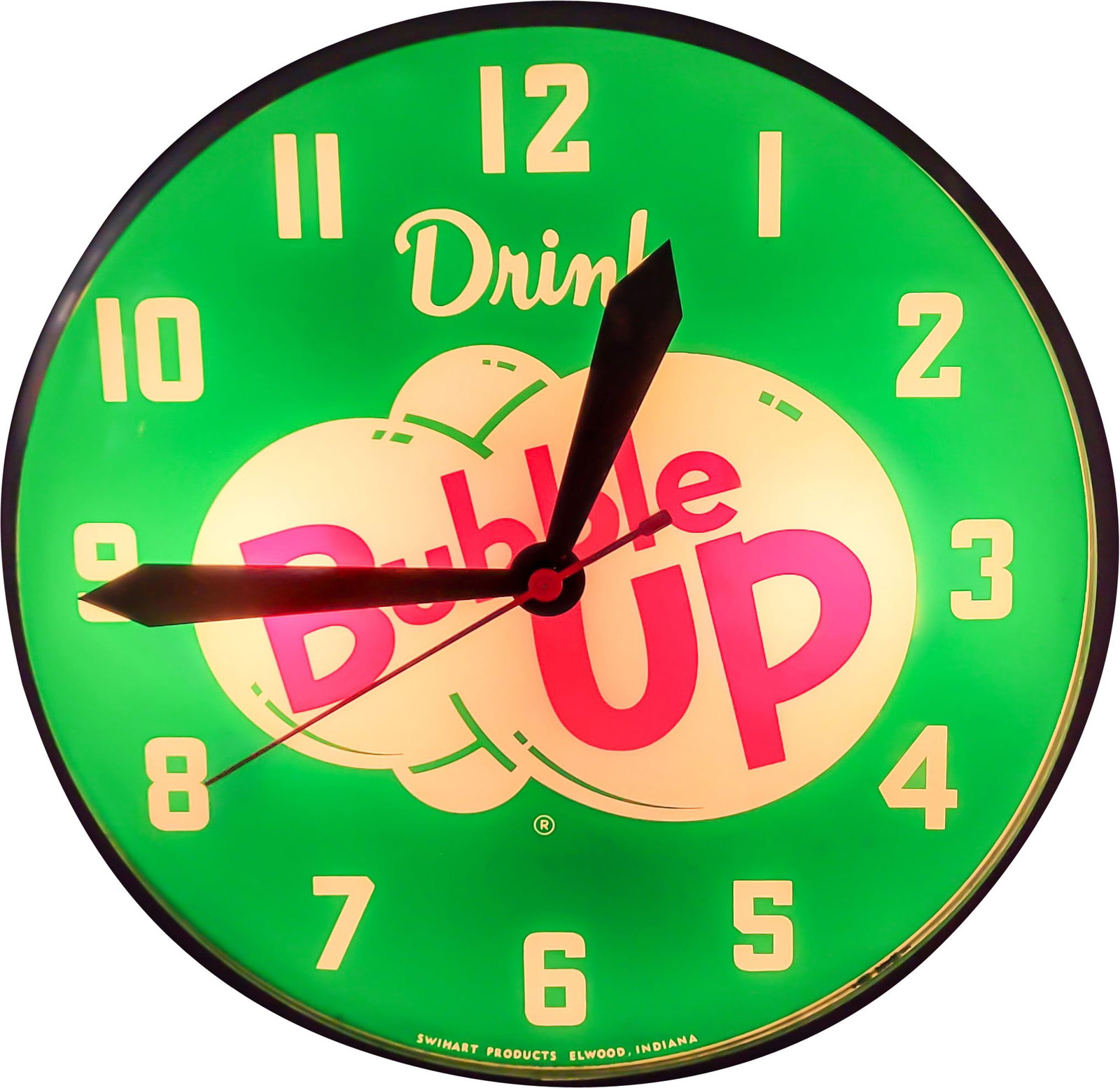Drink Bubble Up Advertising Clock (1 of 4)