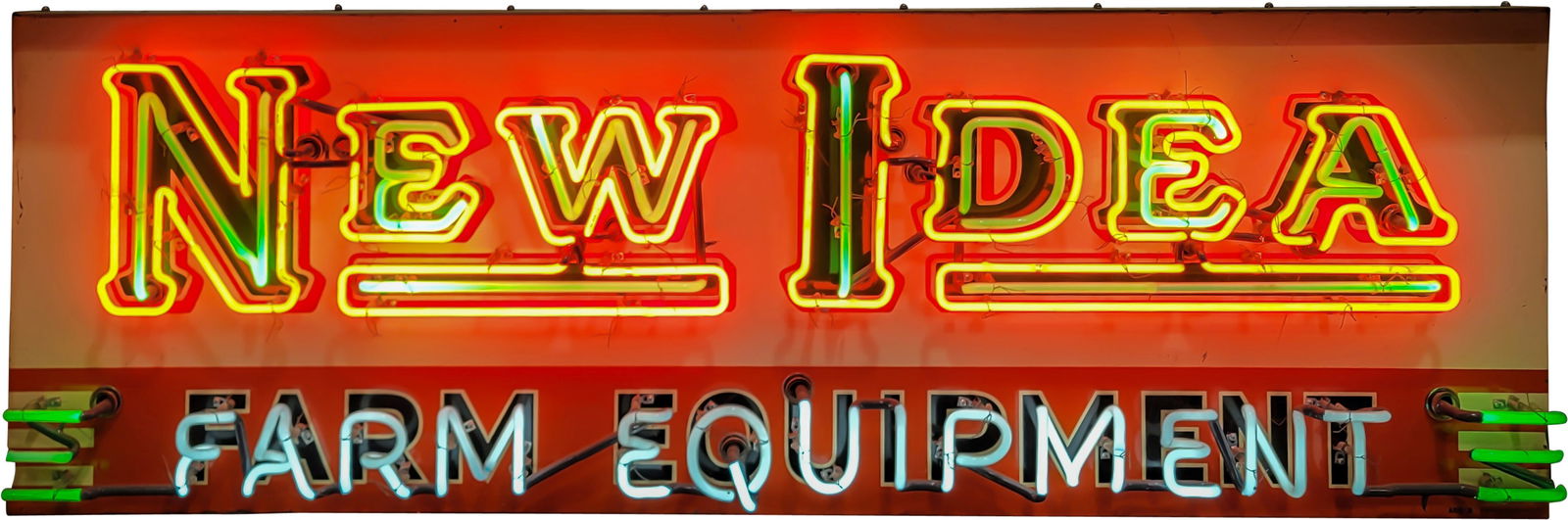 Amazing New Idea Farm Equipment 6' Single Sided Tin Neon Sign (1 of 2)