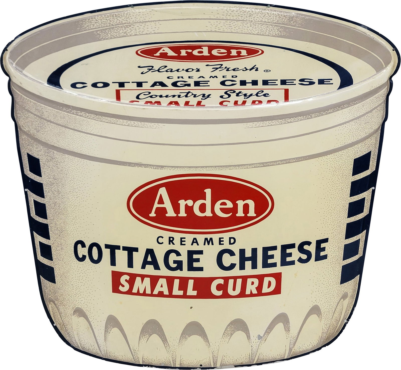 Arden Cottage Cheese Single Sided Porcelain Sign (1 of 2)