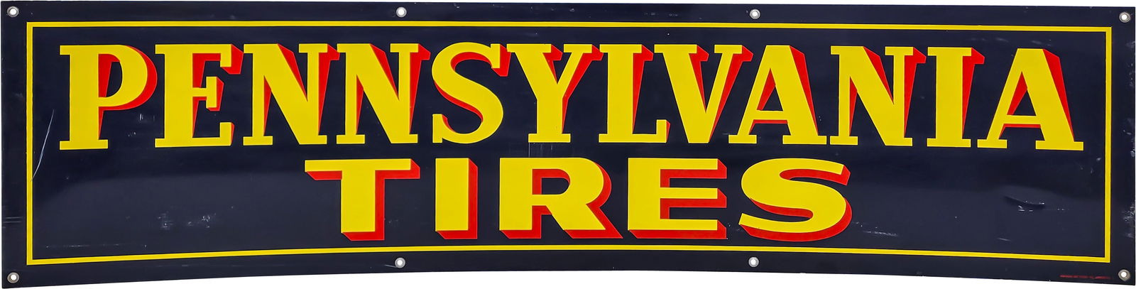 Pennsylvania Tires Horizontal 5' Single Sided Tin Sign (1 of 2)