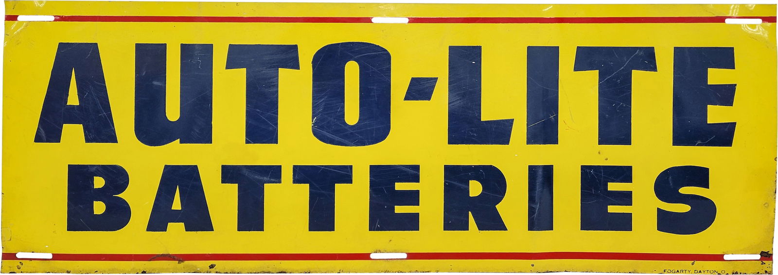 Autolite Batteries Single Sided Tin Sign (1 of 2)