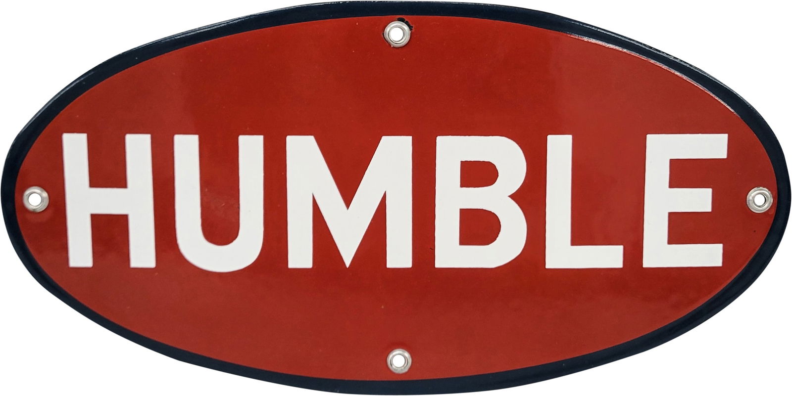 Humble Motor Oils Gasoline Single Sided Porcelain Truck Door Sign (1 of 2)