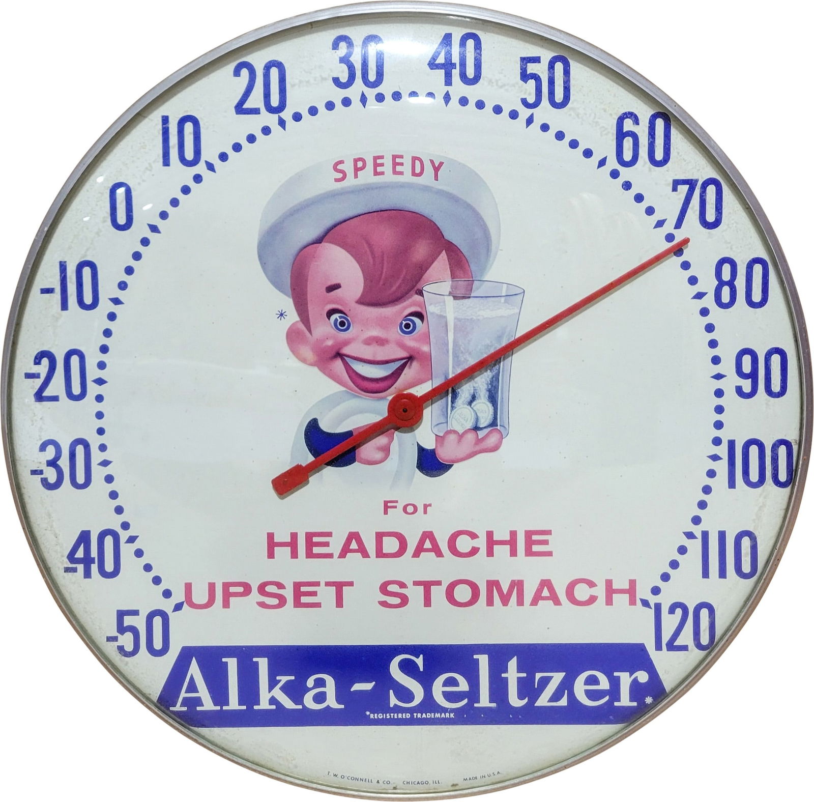 Alka Seltzer Round Thermometer (1 of 2)