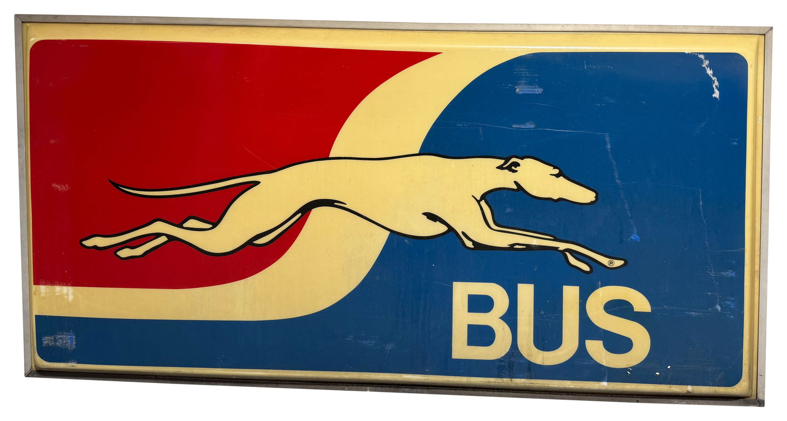 Greyhound Bus Single Sided Plastic Sign (1 of 2)
