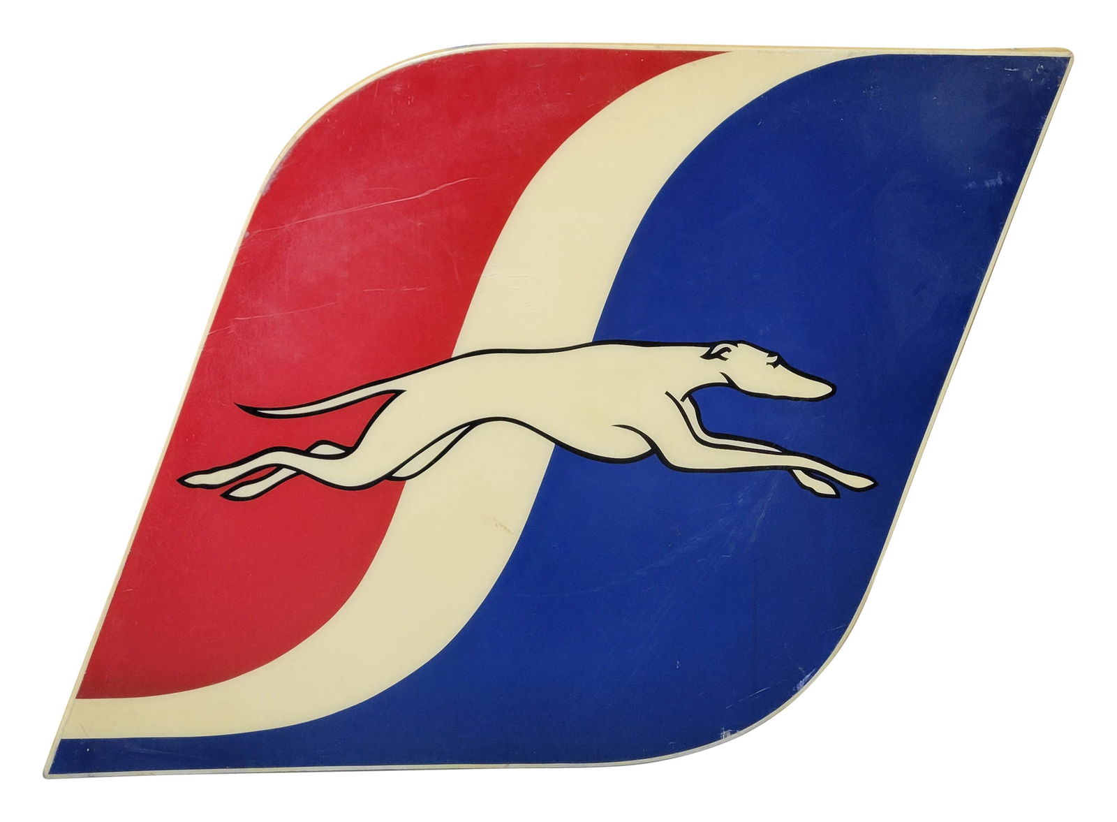 Greyhound Single Sided Plastic Sign (1 of 2)