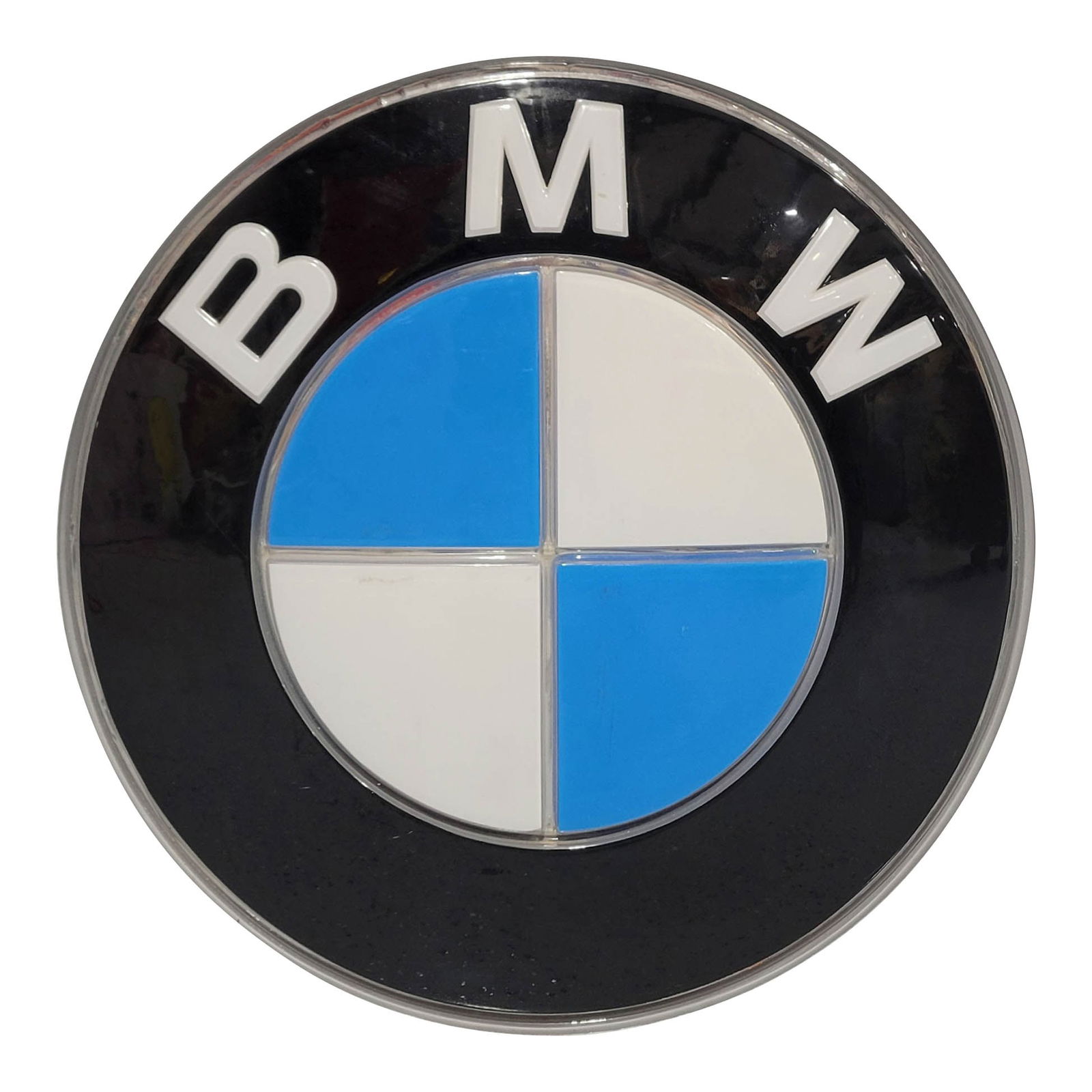 BMW Embossed Plastic Logo Sign Skin (1 of 2)