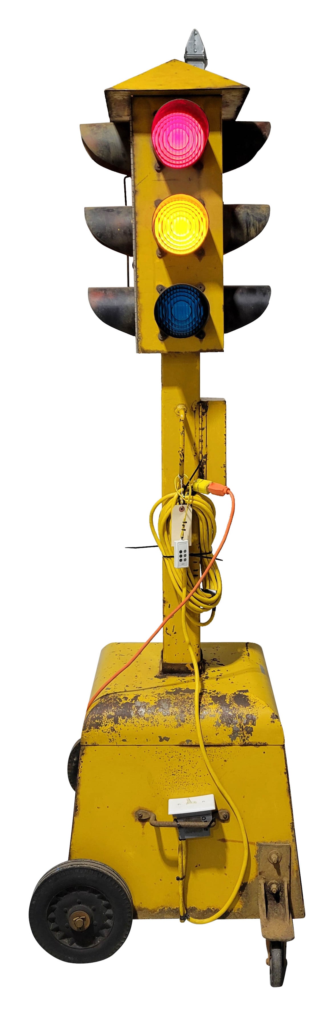 Portable Four-Way Traffic Signal On Rolling Base (1 of 5)