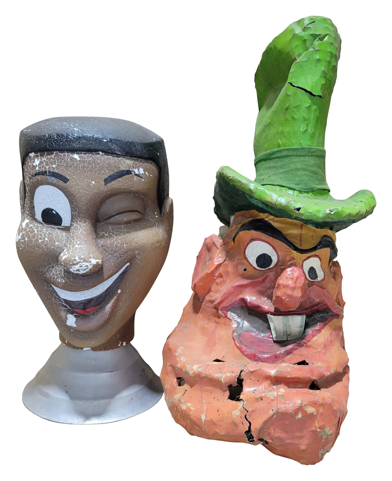 Leprechaun and Winking Man Character Heads (1 of 5)