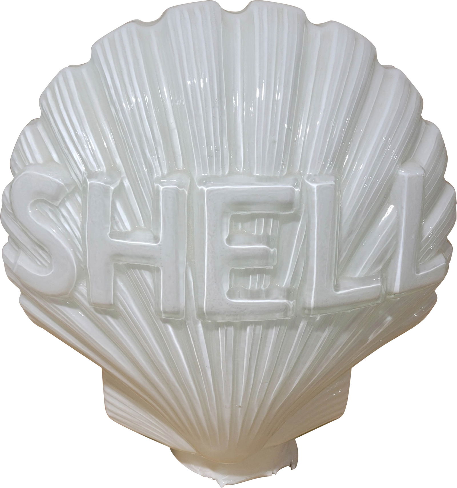Shell Gasoline OPC Milk Glass Gas Pump Globe (1 of 4)