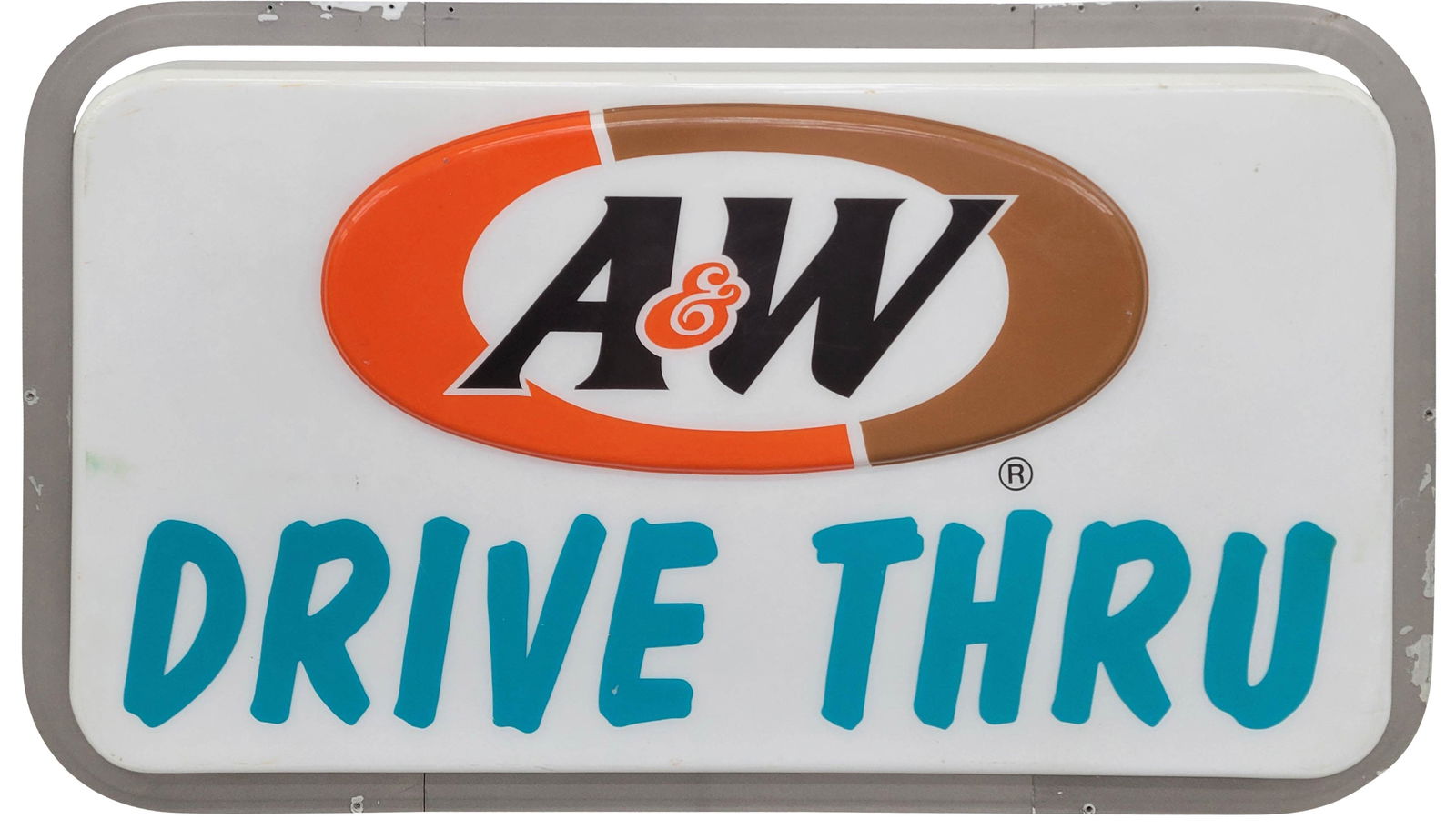 A and W Root Beer Plastic Drive Thru Sign Skin (1 of 4)