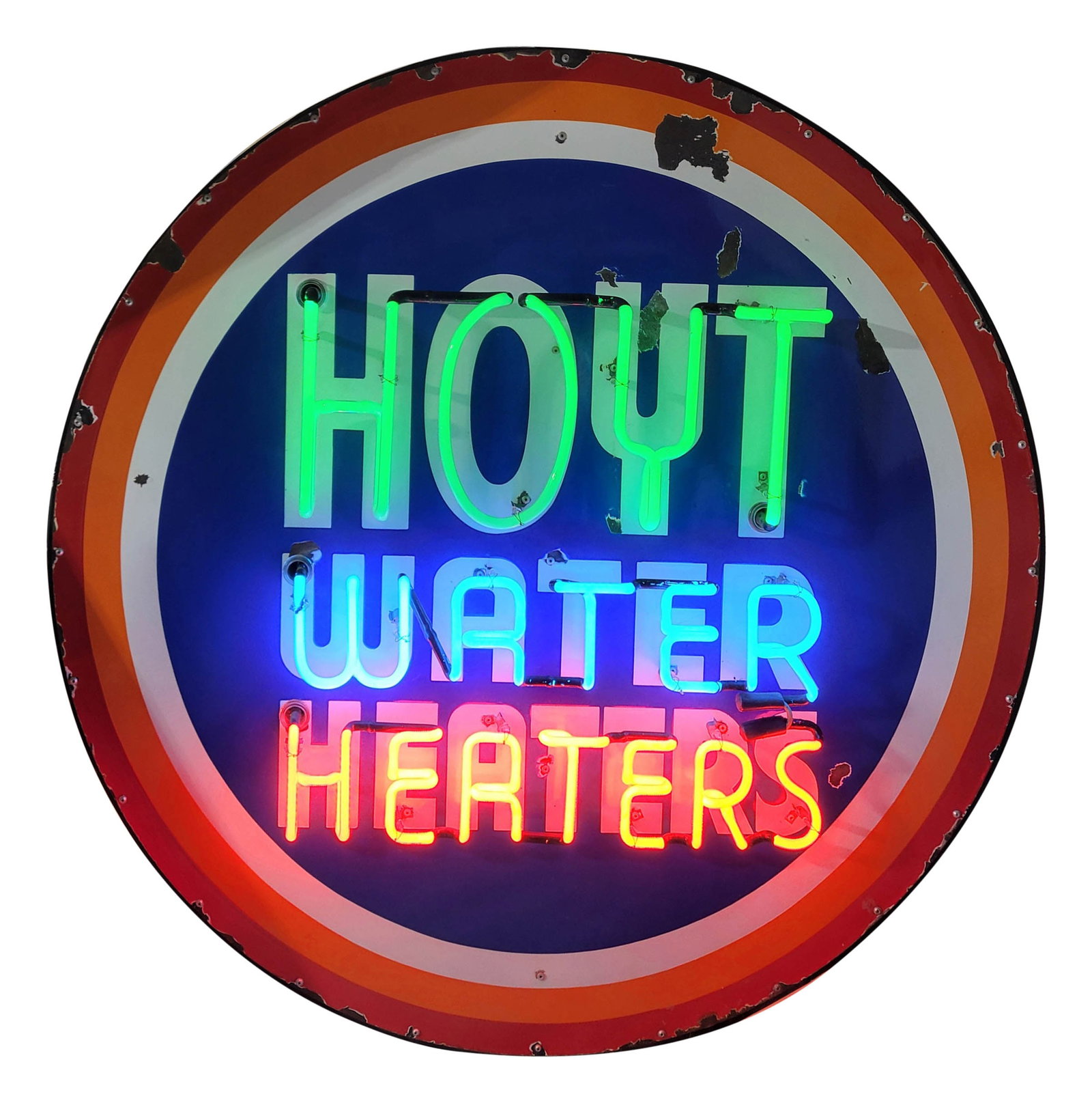 Hoyt Water Heaters 48" SSP Factory Neon Sign (1 of 3)