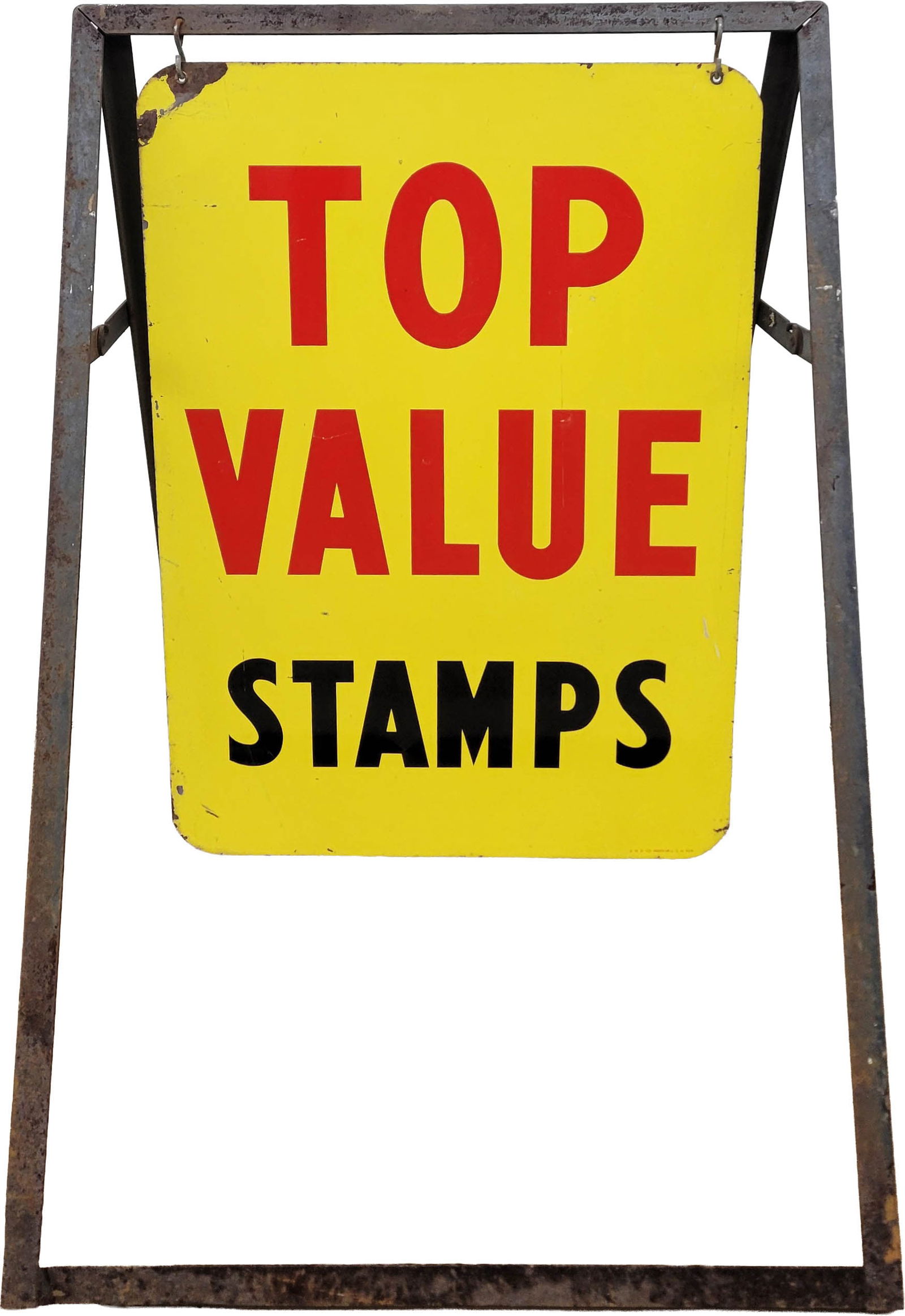 Top Value Stamps Double Sided Sidewalk Curb Sign (1 of 3)