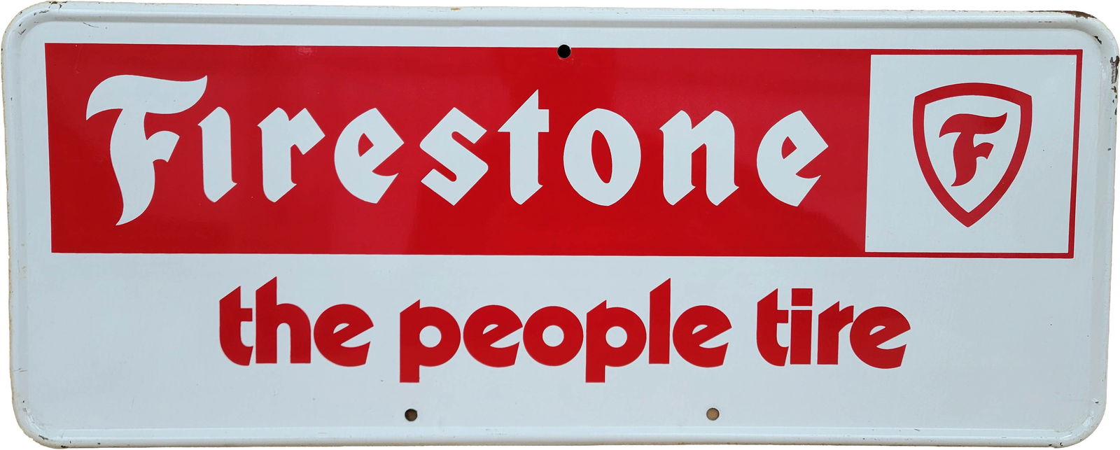 Firestone The People Tire Single Sided Tin Sign (1 of 2)