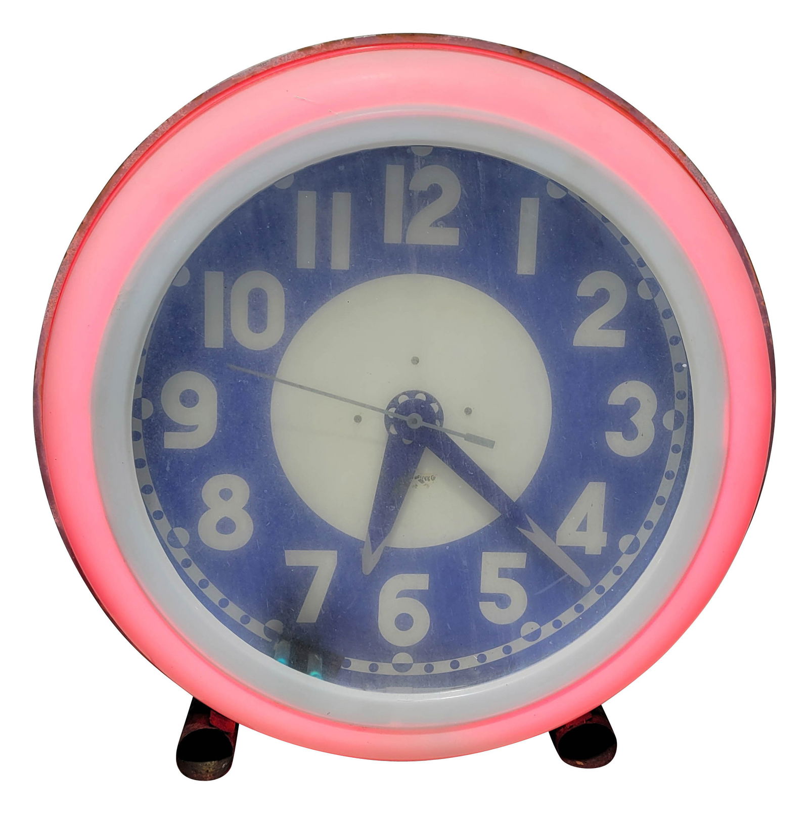 Cleveland Neon Clock With Red Neon (1 of 4)