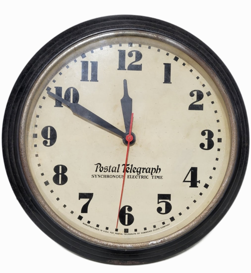 Postal Telegraph Clock Hammond Clock Co. (1 of 1)