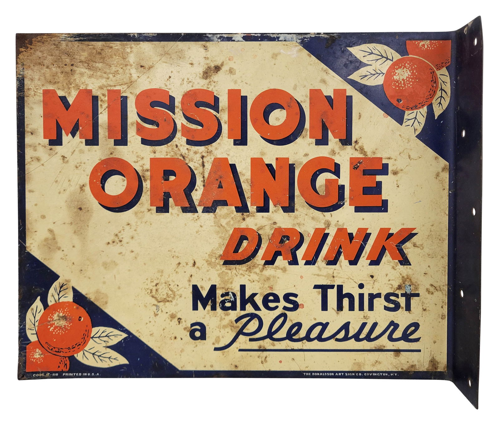 Mission Orange Double Sided Tin Flange (1 of 2)