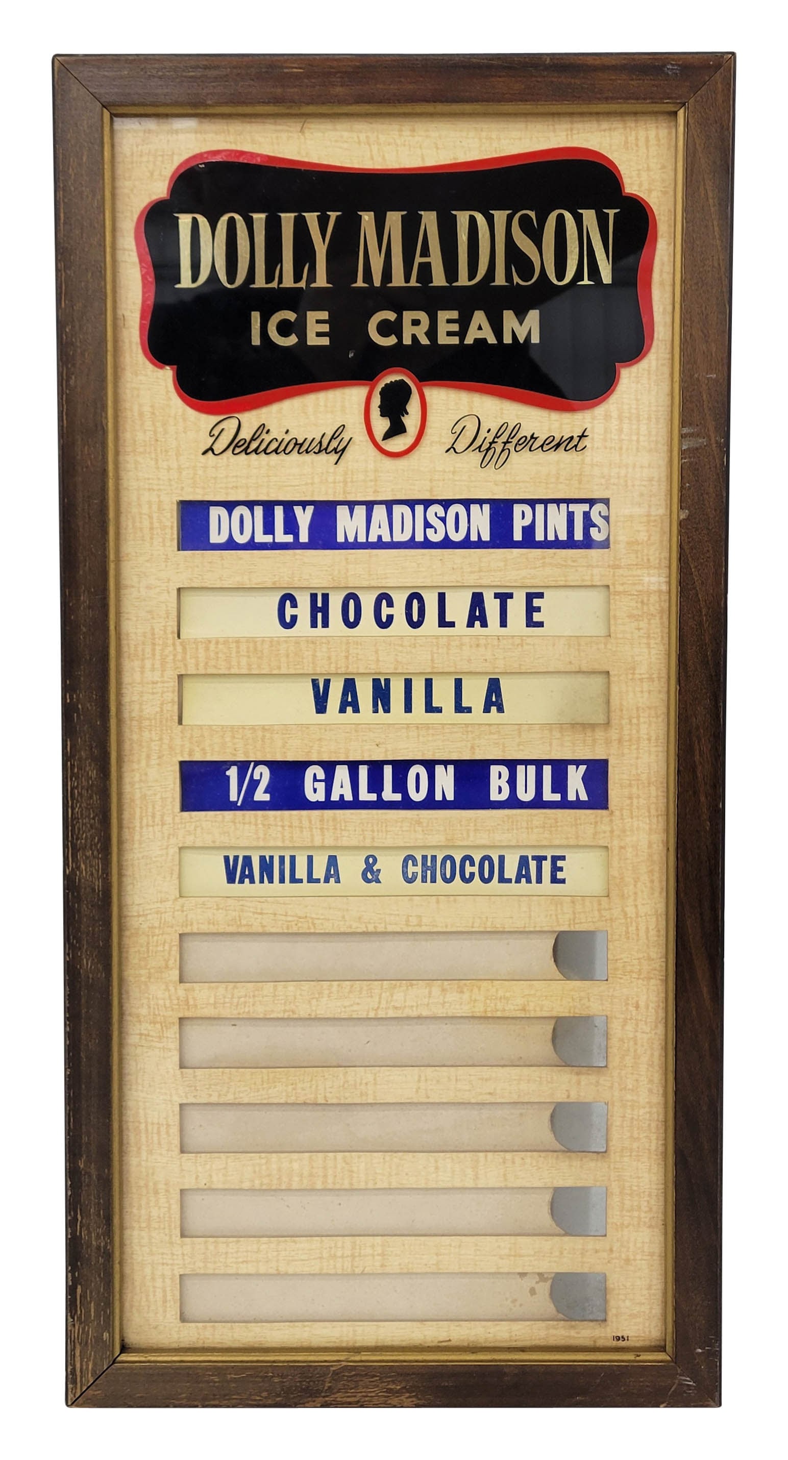 Dolly Madison Ice Cream Menu Board (1 of 2)