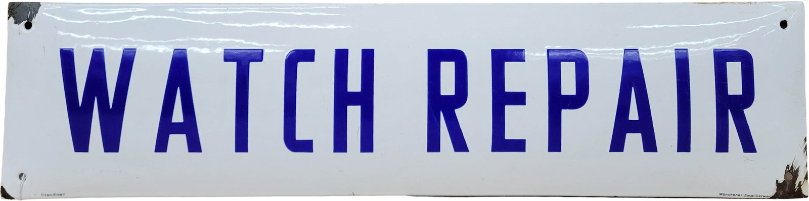 Watch Repair Single Sided Porcelain Convex Sign (1 of 2)