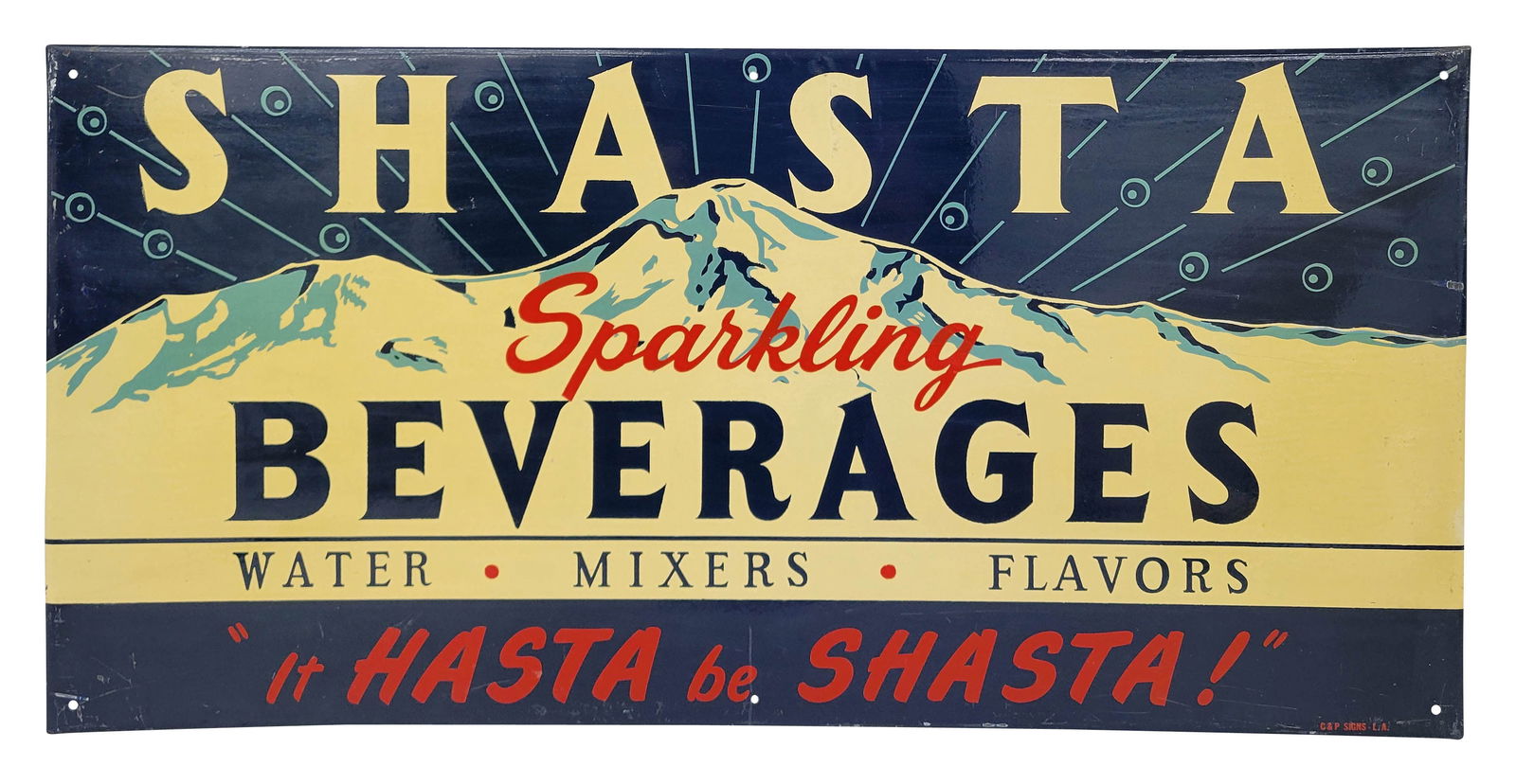 Shasta Sparkling Beverages It Hasta Be Shasta Single Sided Tin Sign (1 of 2)