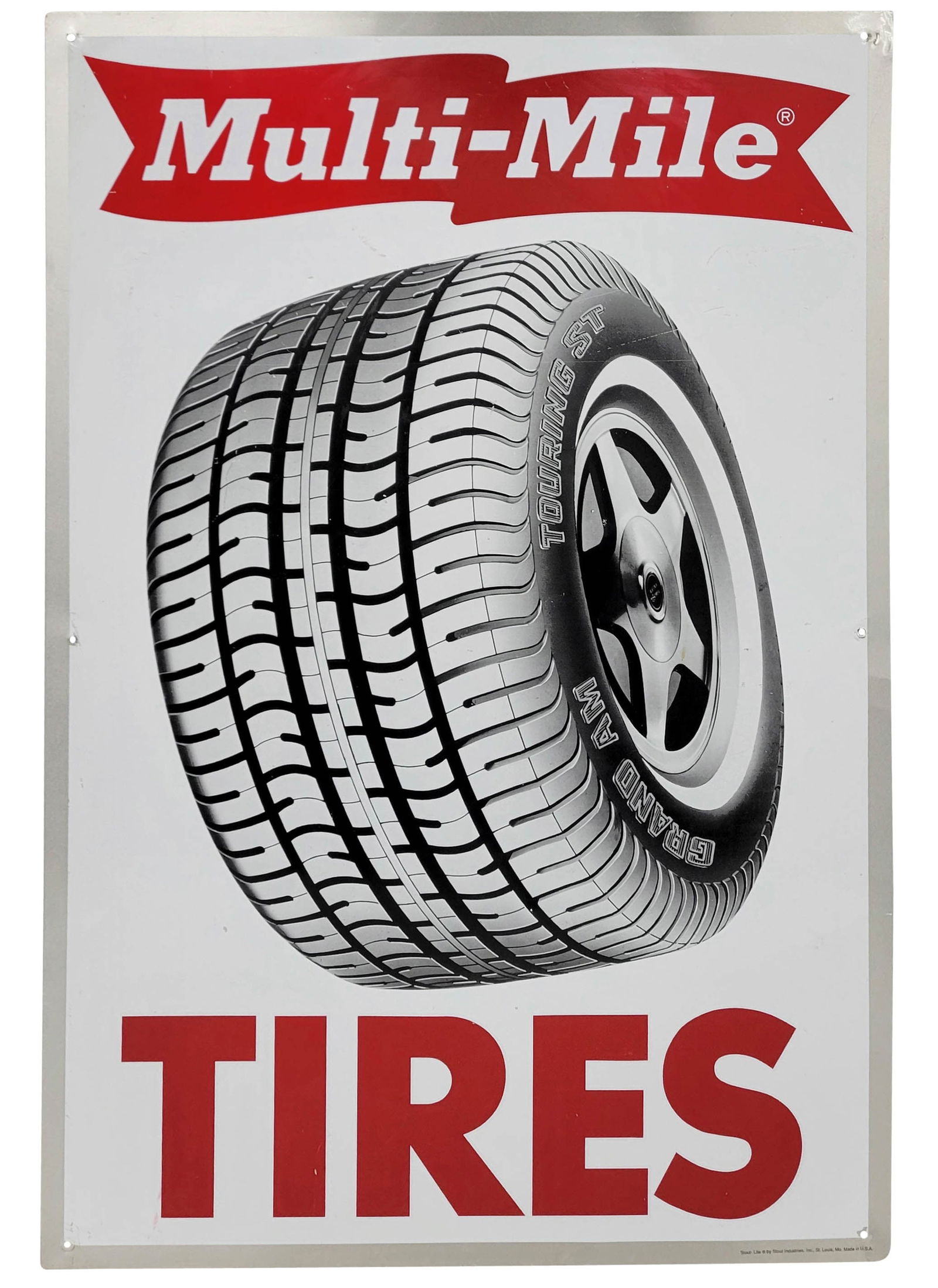 Multi Mile Tires Single Sided Sign (1 of 2)