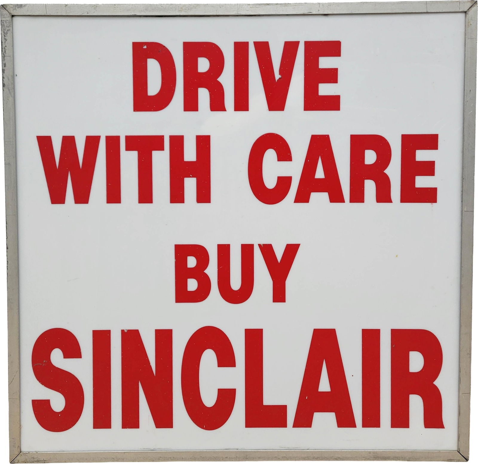 Drive With Care Buy Sinclair Plastic Sign In Can (1 of 3)