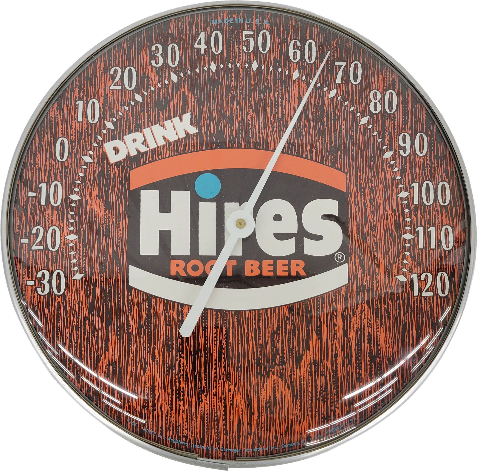 Drink Hires Root Beer Round Thermometer (1 of 2)