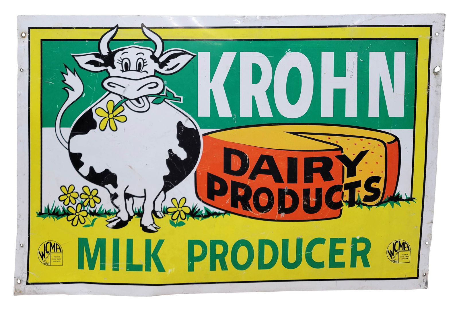 Krohn Dairy Products Double Sided Sign (1 of 2)
