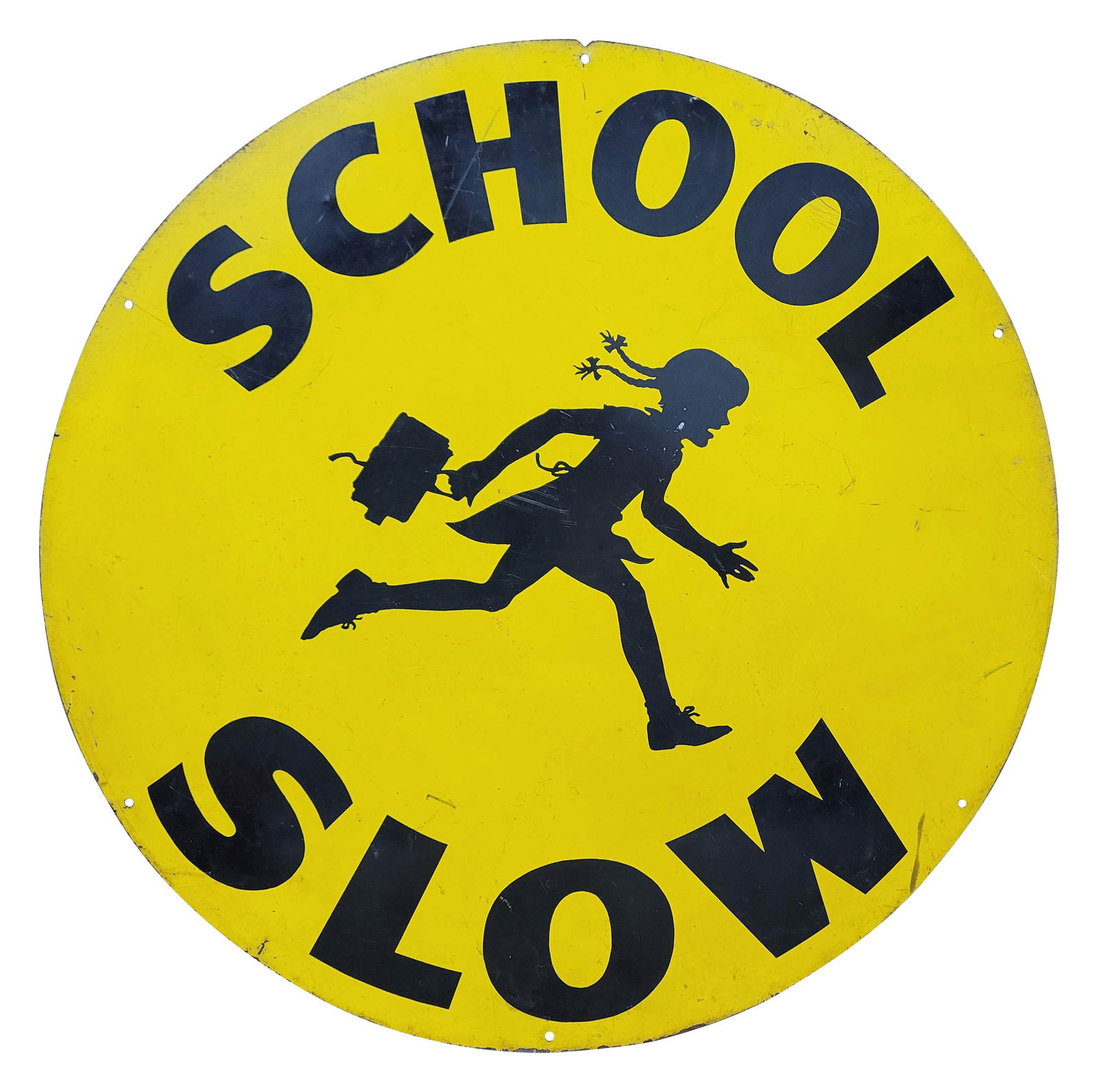School Slow Single Sided Tin Sign (1 of 2)