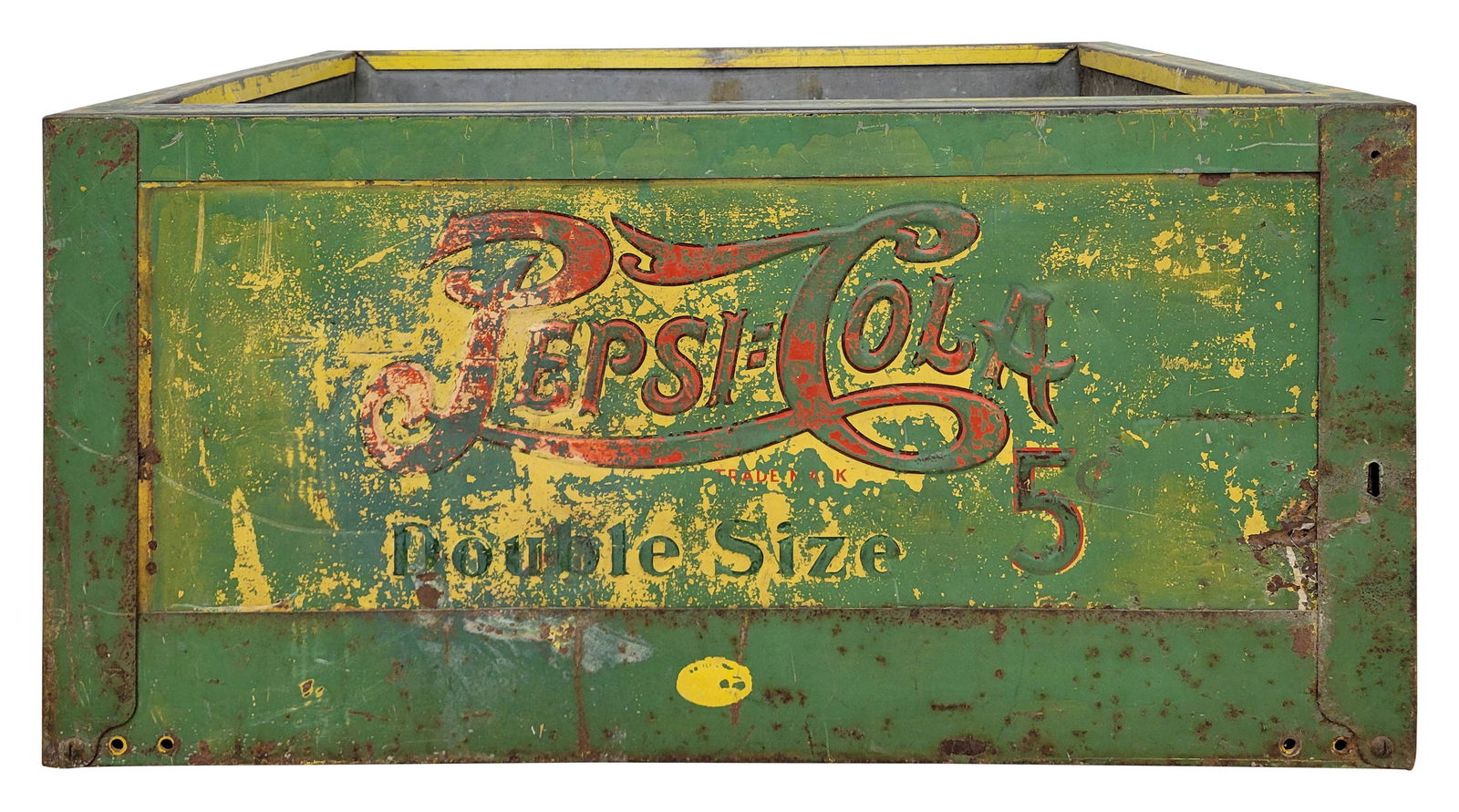 1934 Pepsi Cola 5 Cent Double Dot Embossed Cooler (1 of 5)