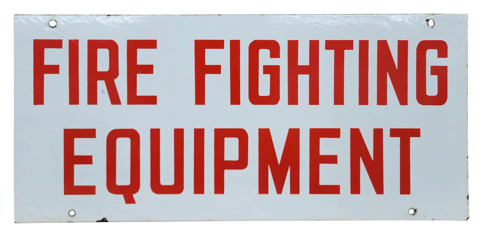 Fire Fighting Equipment Double Sided Porcelain Sign (1 of 2)
