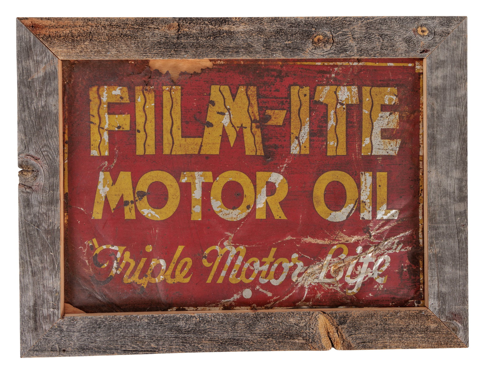 Filmite Motor Oil "Triple Motor Life" SST Sign (1 of 2)