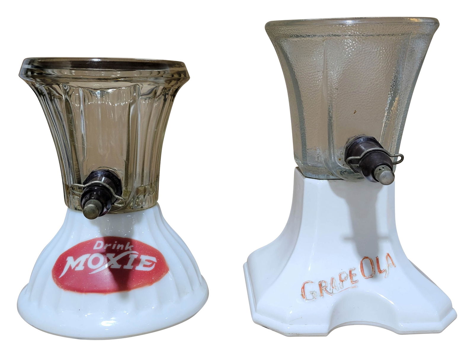 Drink Moxie and Grape Ola Soda Fountain Syrup Dispensers (1 of 4)
