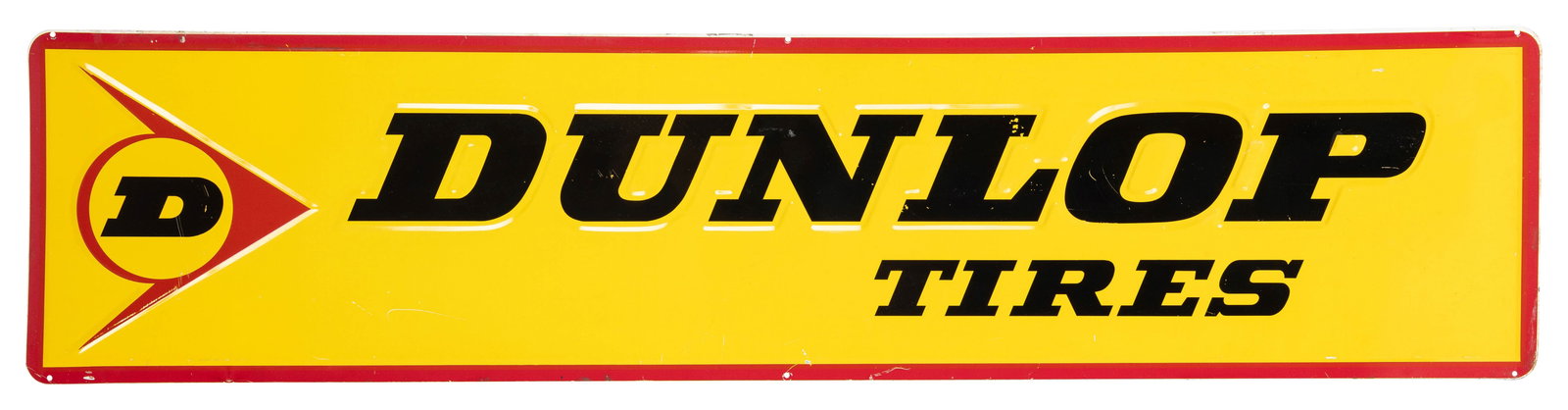 Dunlop Tires 5' Horizontal Emb. SST Sign w/ Logo (1 of 2)