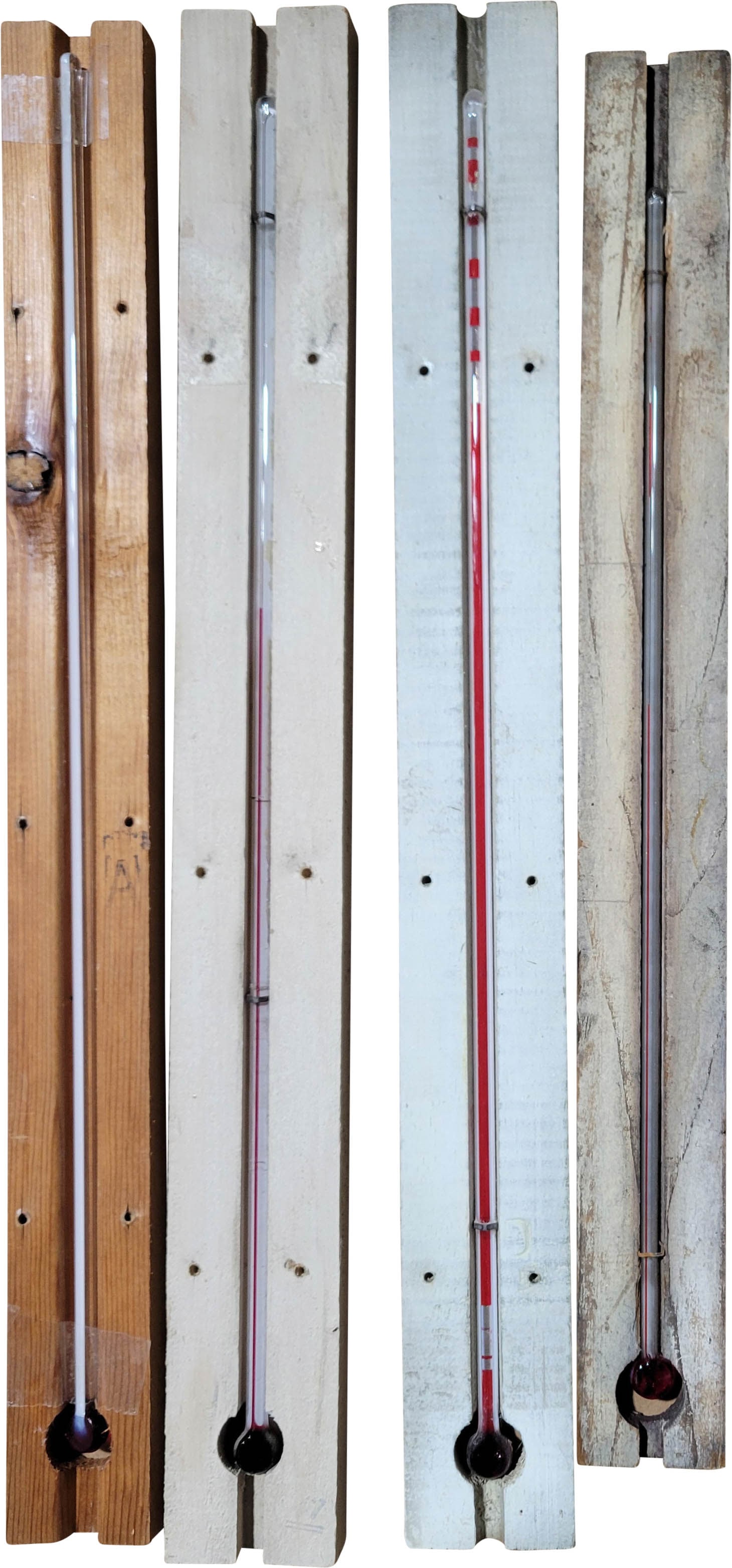 Lot of 4 thermometer tubes (1 of 2)