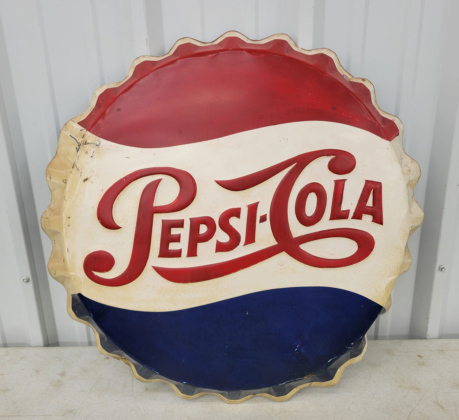 Pepsi Cola Bottle Cap Sign (1 of 5)