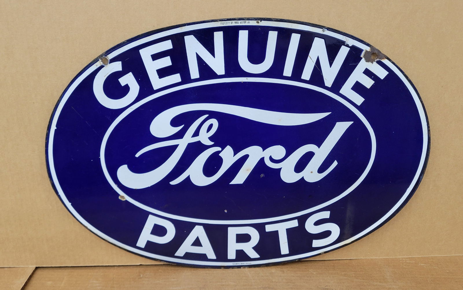 Genuine Ford Parts Double Sided Porcelain Sign (1 of 4)