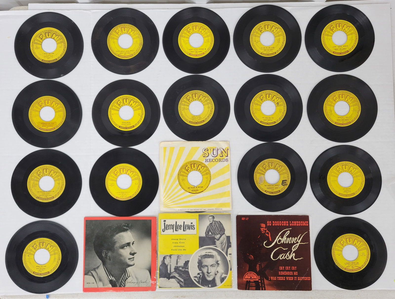 22 Sun Label 45 RPM Records (1 of 8)