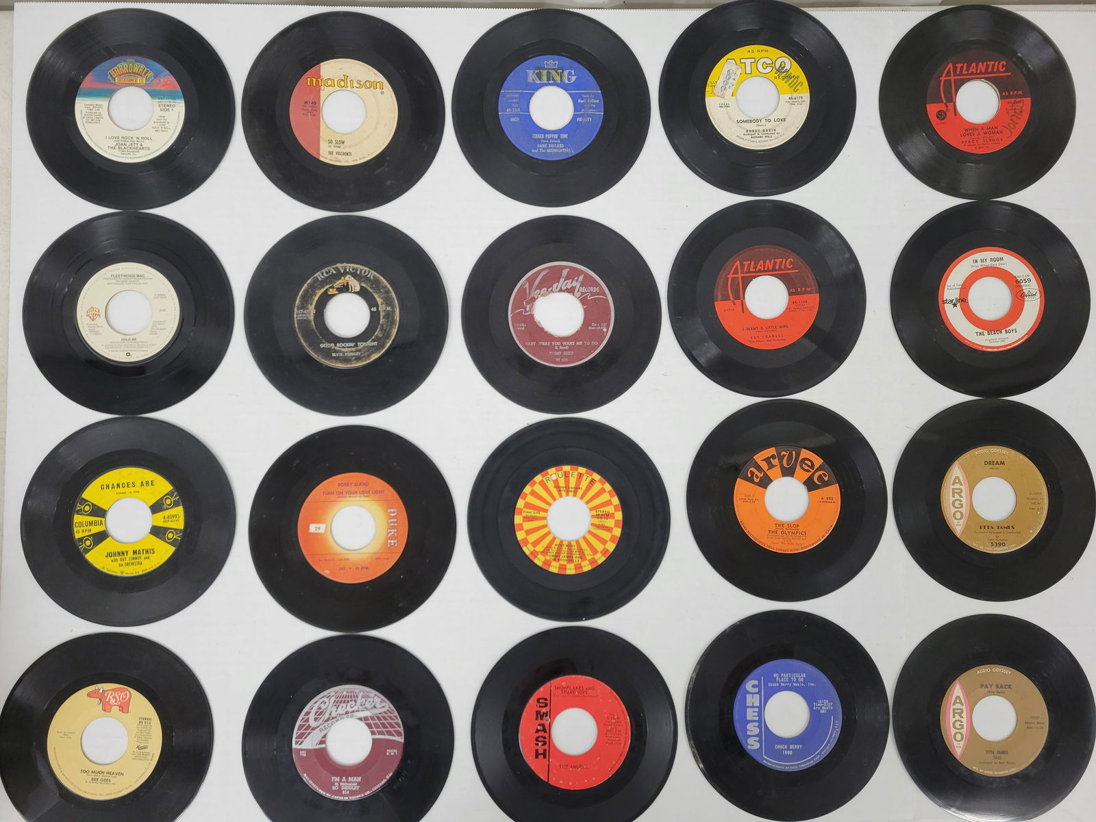 Over 400 45rpm records 1950's-90's (1 of 4)