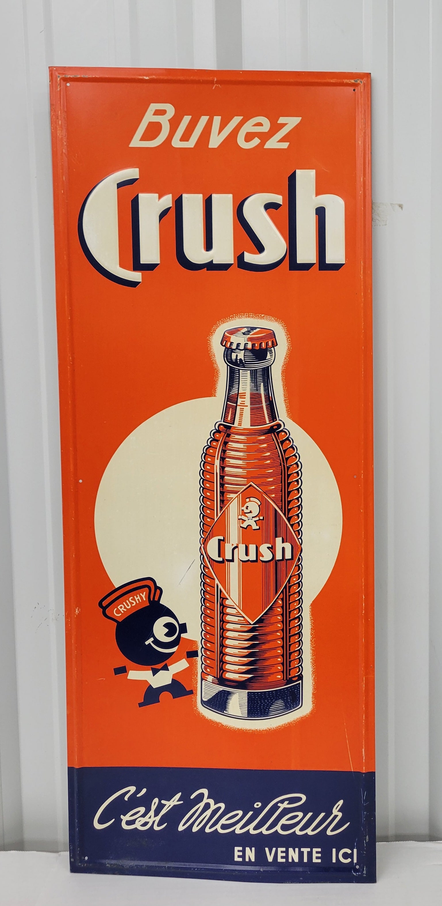 Buvez Crush Embossed Single Sided Tin Sign (1 of 2)