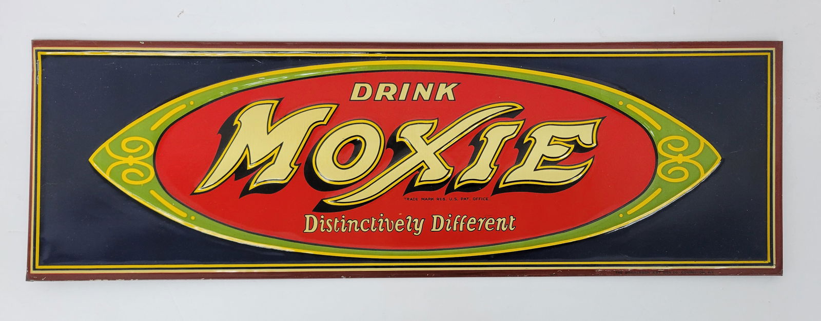 Drink Moxie Embossed Single Sided Tin Sign (1 of 2)