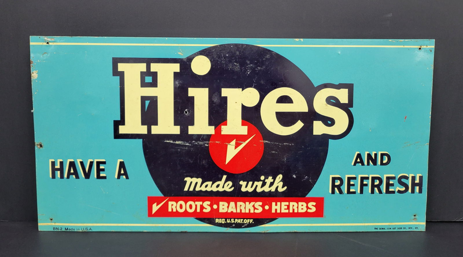 Have A Hires And Refresh Single Sided Tin Sign (1 of 2)