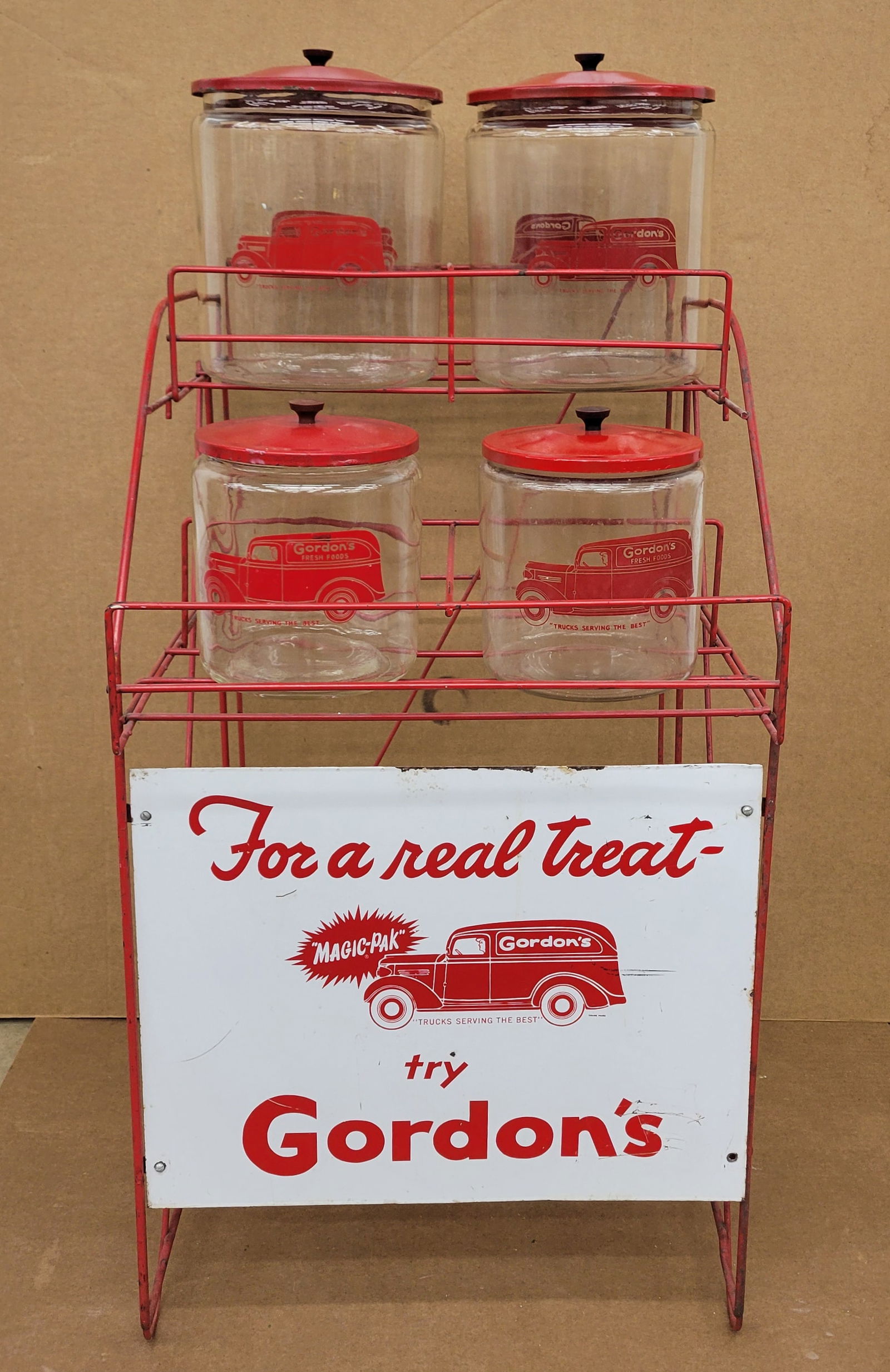 Gordon's Rack Display and Jars (1 of 3)