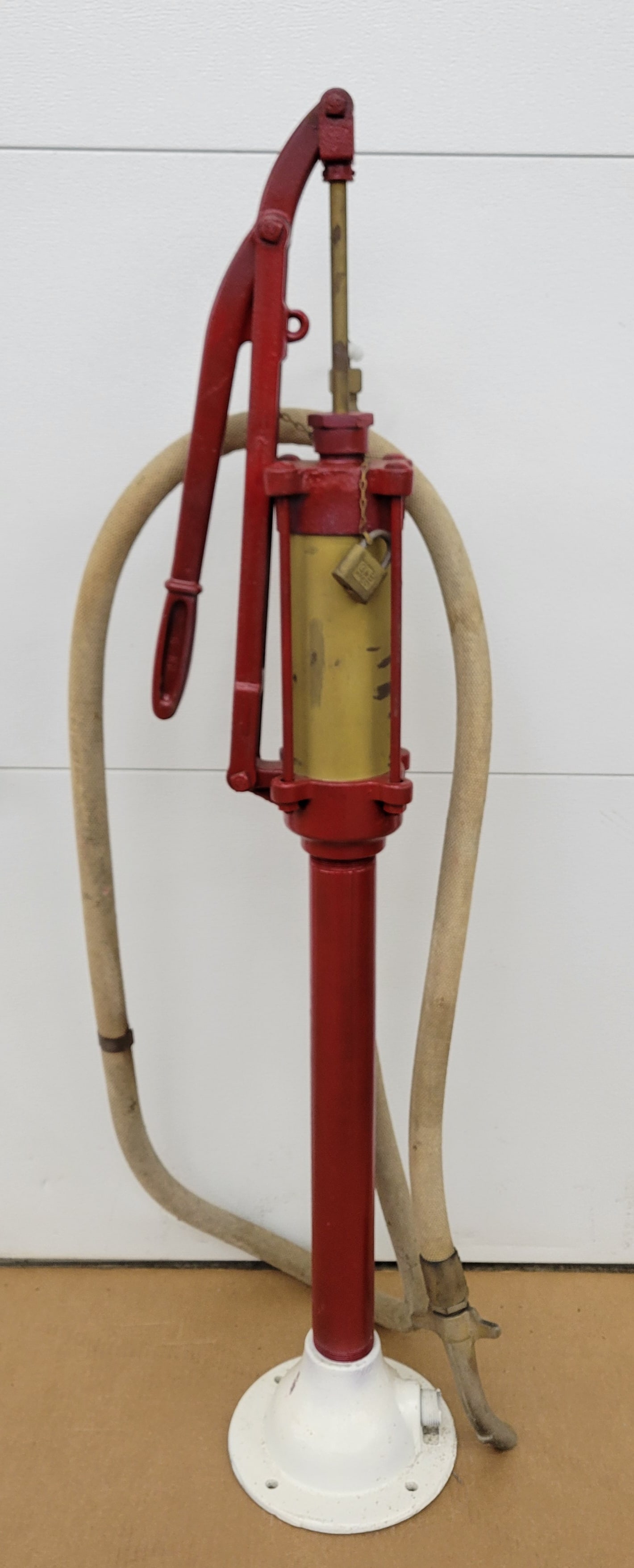 Standard Oil Company Curb Side Gas Pump w/ Cloth Hose (1 of 3)