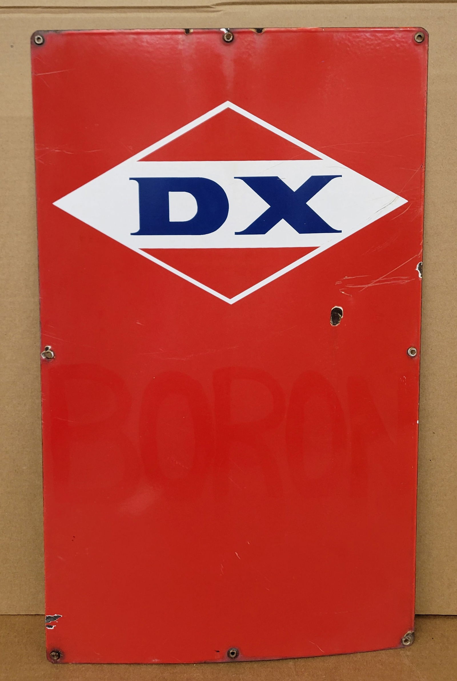 DX Porcelain Pump Plate Sign (1 of 2)