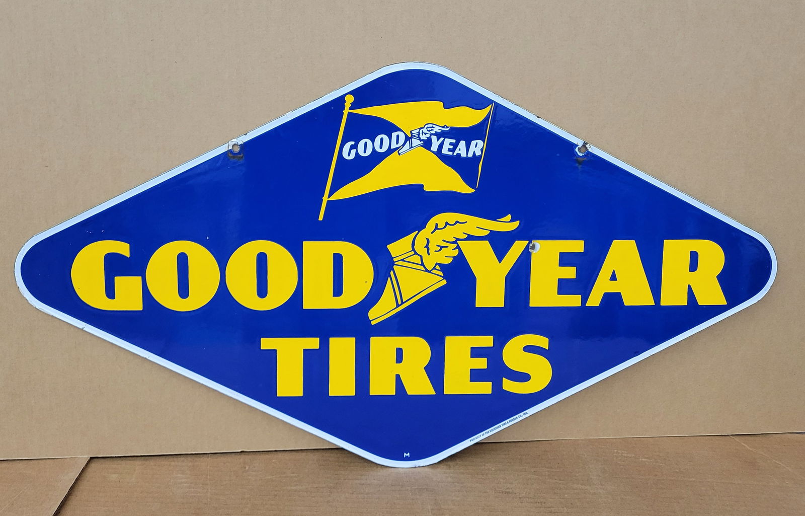 Goodyear Tires Double Sided Porcelain Sign (1 of 3)