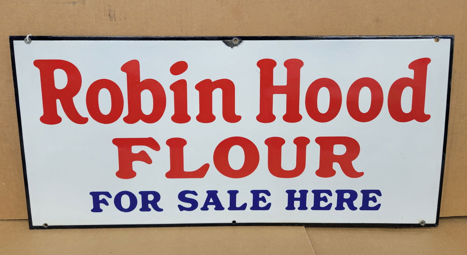 Robin Hood Flour For Sale Here Single Sided Porcelain Sign (1 of 2)